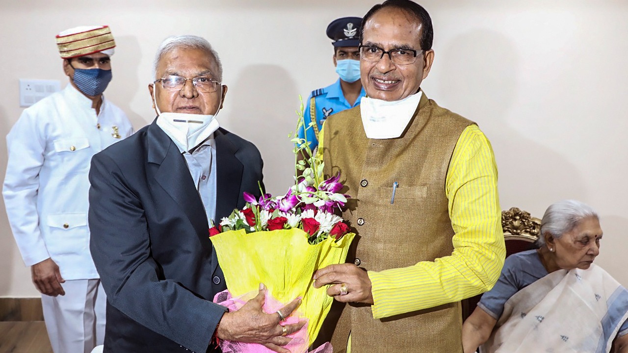 Governor Mangubhai Patel at official event